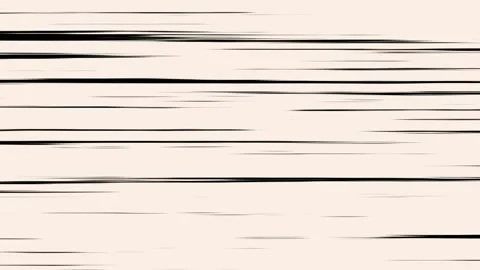 Anime Speed Horizontal Black Lines White Background Stock Footage 211340100