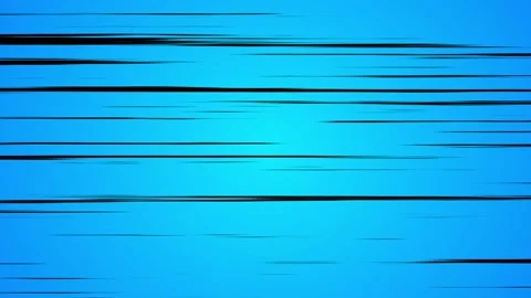 Anime Speed Horizontal Black Lines Blue Background Stock Footage 211341408