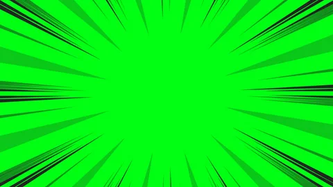 Anime speed line background animation on green screen. Stock Footage 340441312