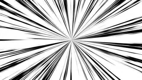 Anime speed line loop motion background. Radial comic light burst loop. Black 库存影片 313555821