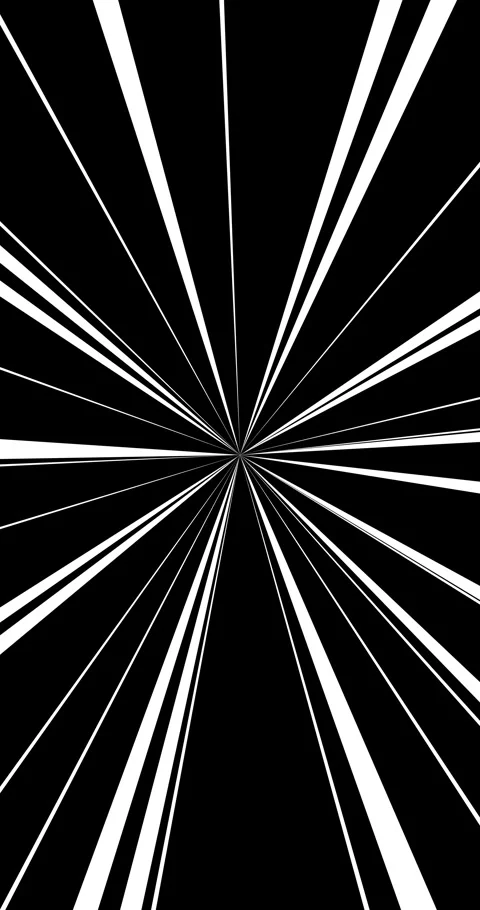 Anime speed lines, Black and White. Loop. 4K Vertical Stock Footage 344550690