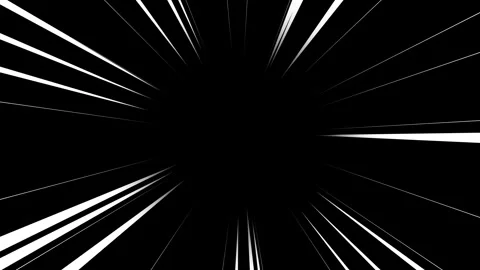 Anime speed lines on black background. Stock Footage 258244809