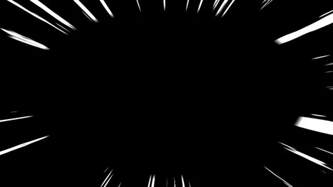 Anime Speed Lines Border Overlay 4K, Manga Focus Frame Background Effect Stock Footage 335490915