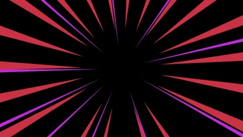 Anime speed lines comic motion on black background. Video stock 311590829