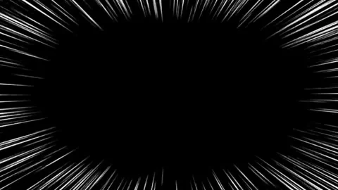 Anime Speed Lines Frame Overlay 4K, Manga Action Burst Background Loop Stock Footage 335490963
