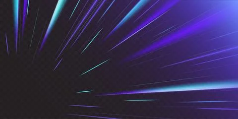 Anime speed motion effect on transparent Stock Illustration