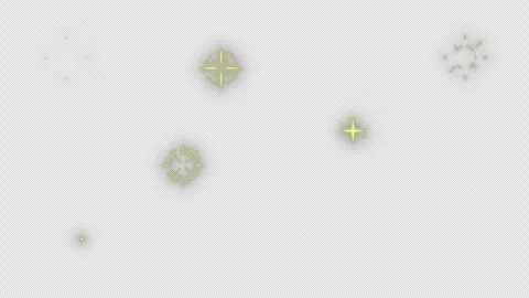 An anime-style 2D effect featuring colorful stars that sparkle like neon lights Stock Footage 342388288
