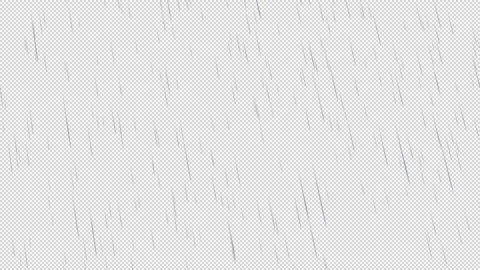 Anime Style Rain Loop Overlay with Alpha Channel for Cinematic Background Stock Footage 333029905
