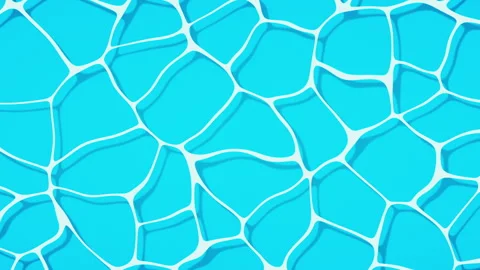 An anime-style summer background with rippling water Video stock 341496949