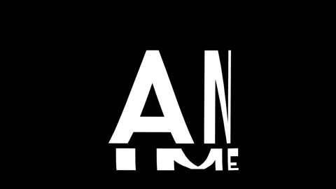 Anime Warp Text Animation Stock Footage 314998119