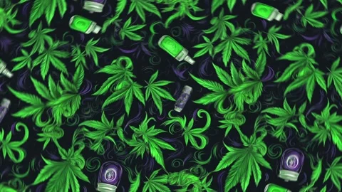 Anime Weed Vortex – Rotation Motion Stock Footage 306476049