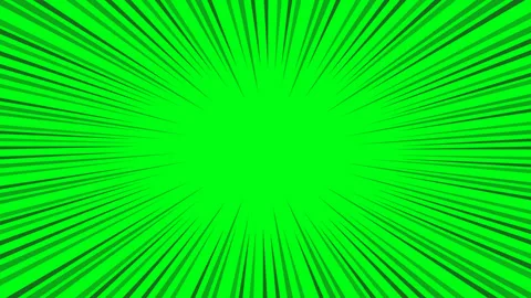 Anime zoom effect on green screen Stock Footage 340439134