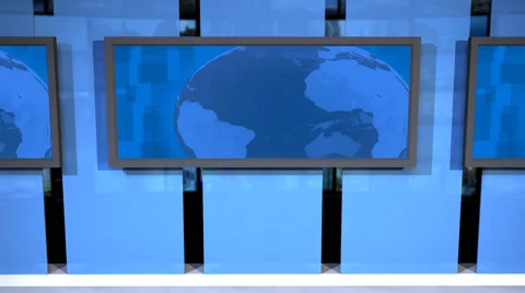 AnimSet 001 Close Shot Animated Globe on Screen Stock-Footage 60501984