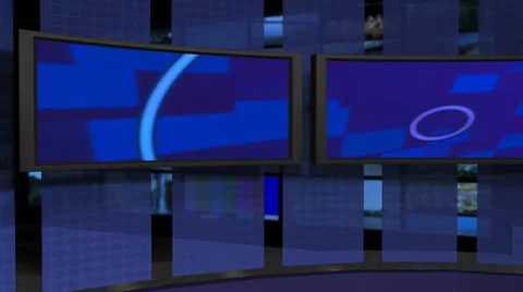 AnimSet 005 Right Shot Screens with Desk Animated Stock-Footage 60560829