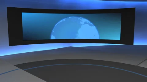 AnimSet 006 Right Shot Blue Curved Background Stock-Footage 60491290