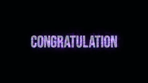 Animted text congratulation Video stock 246470697