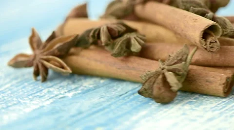 Anise and cinnamon Stock Footage 50619145