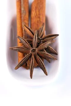 Anise and cinnamon Stock Photos