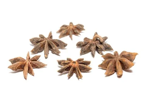 Anise on white background Stock Photos