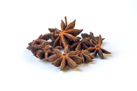 Aniseed isolated on white background Stock Photos