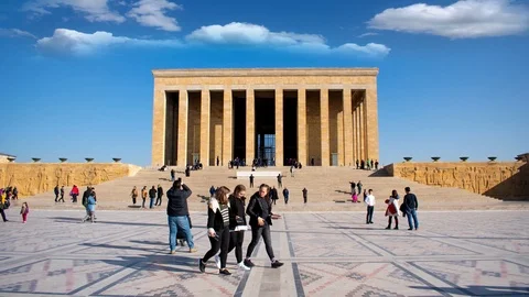 Anitkabir Time Lapse Stock Footage 121787740