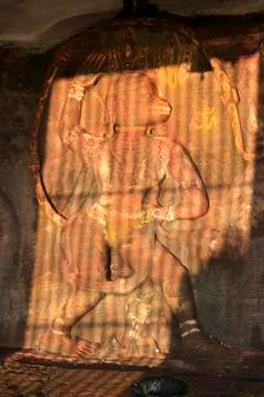 Anjaneya at Temple Stock Photos
