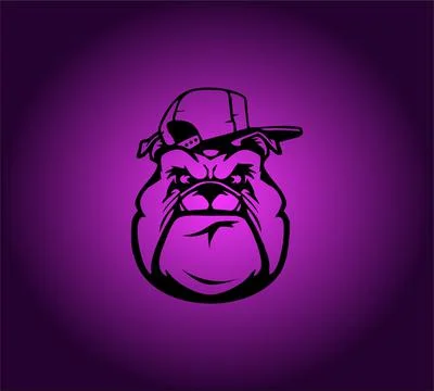 Anjing garis Stock Illustration