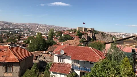 Ankara Castle. Stock Footage 95540908