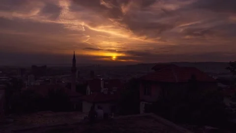 From Ankara Castle panoramic Ankara view Stock Footage 132291750