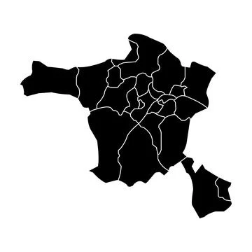 Ankara city map, Turkey Stock Illustration