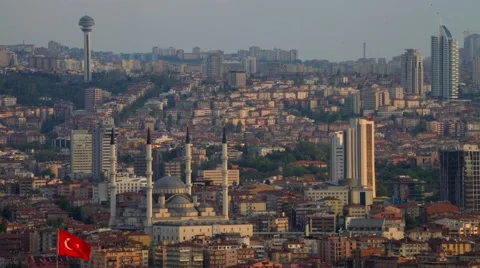 Ankara City Time Lapse Stock Footage 41766869