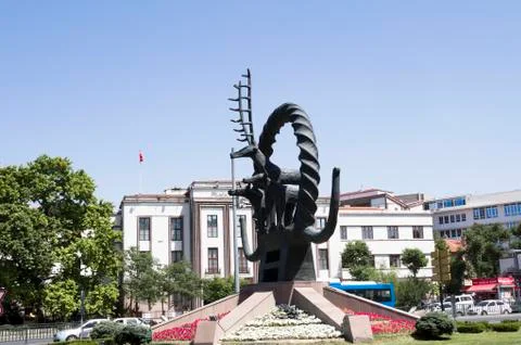 Ankara, Hitit statue Stock Photos