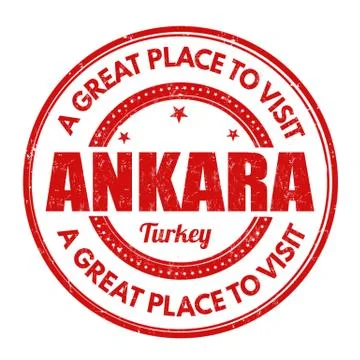 Ankara stamp Stock Illustration
