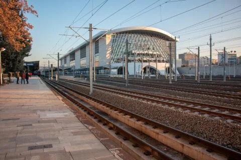 Ankara Train station Stock Photos