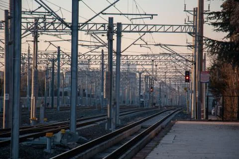 Ankara Train station Stock Photos