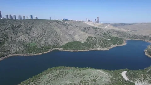 Ankara Turkey Eymir Lake  Stockbeeldmateriaal 75030460