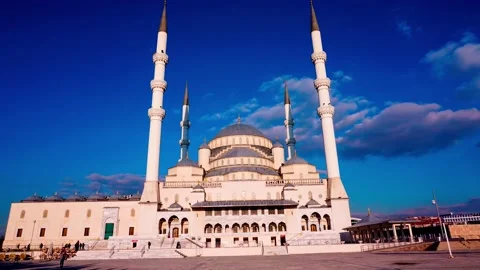 Ankara Turkey Mosque Time lapse. Stock Footage 142830824