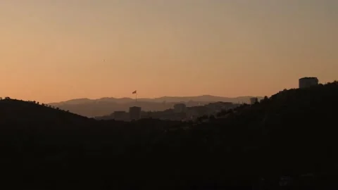 Ankara view from Imrahor valley Stock Footage 135354094