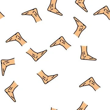 Ankle body vector seamless pattern Stock Illustration