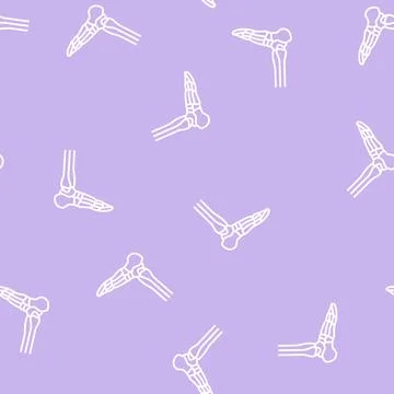 Ankle bone line seamless pattern イラスト素材