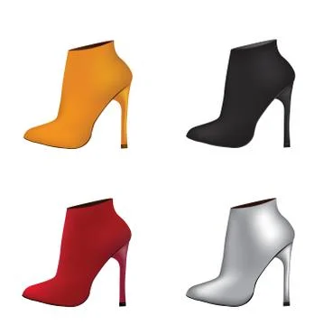 Ankle boots set Stock Illustration