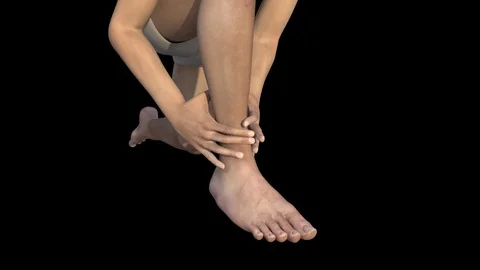 Ankle Pain Stock Footage 122250202