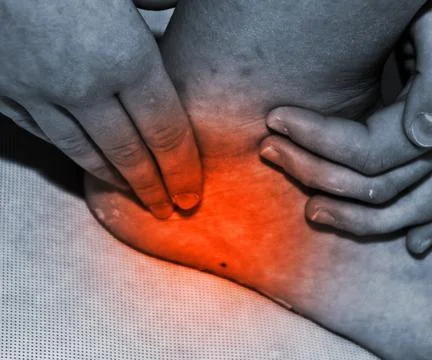 Ankle pain Stock Illustration