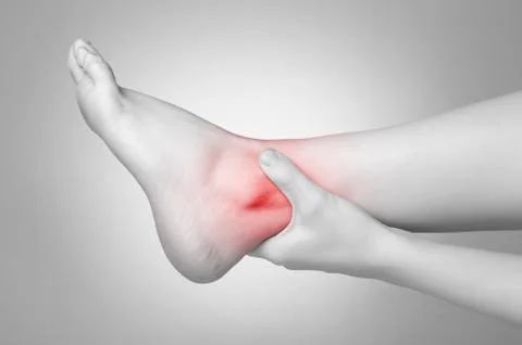 Ankle pain Stock Illustration