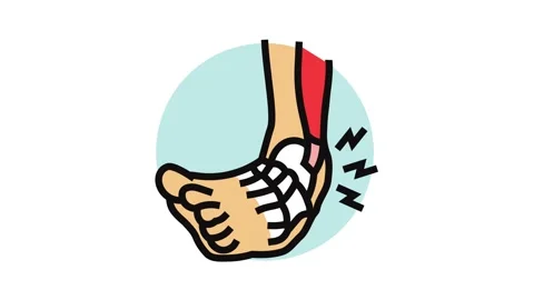 Ankle sprain during workout Stock Footage 326113617