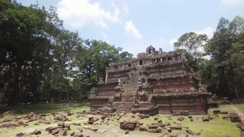 Ankor Temple in cambodia, antique and historic sight in asia 21 1 4K 動画素材 145643653