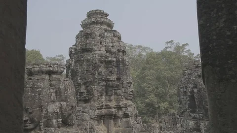 Ankor Wat - Temple Ruins Video stock 107757078