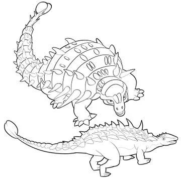 Ankylosaurus Stock Illustration
