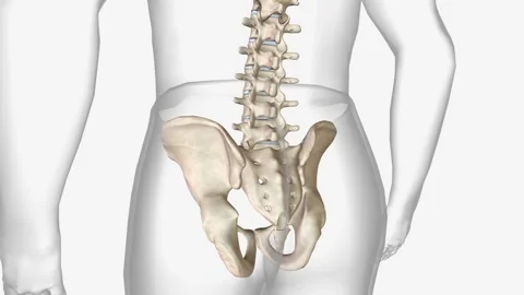 Ankylosing spondylitis is a type of arthritis that causes inflammation in the Stock Footage 246053020