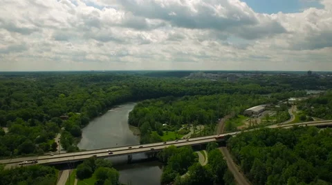 Ann Arbor Aerial Stock Footage 52588890